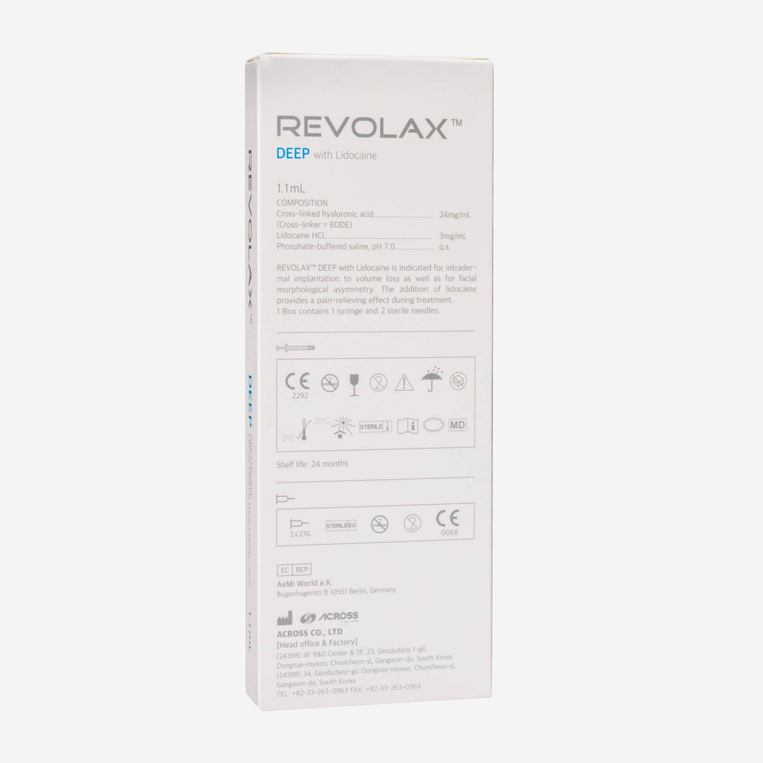 Revolax Deep Lidocaine 1x 1,1 ml (ACROSS) - Filler | StakonMed