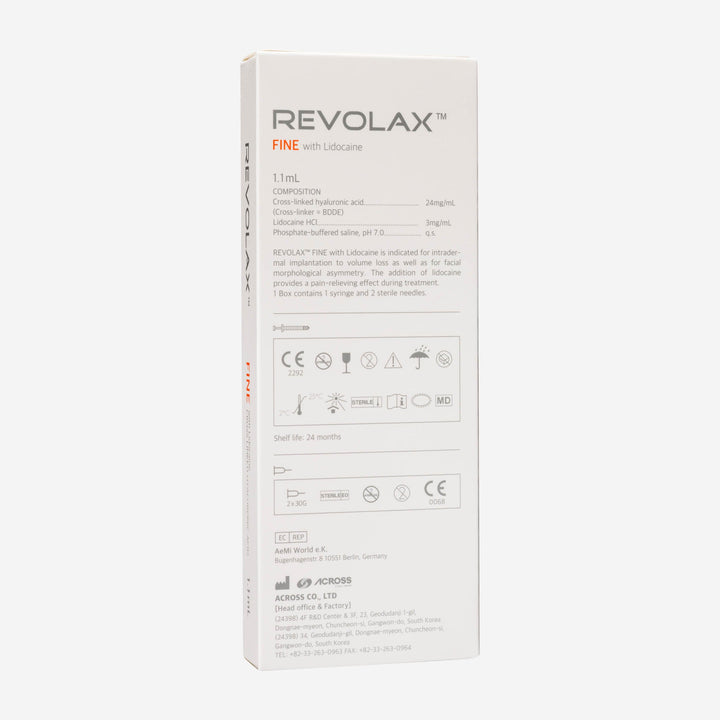 Revolax Fine Lidocaine 1x 1,1 ml (ACROSS) - Filler | StakonMed