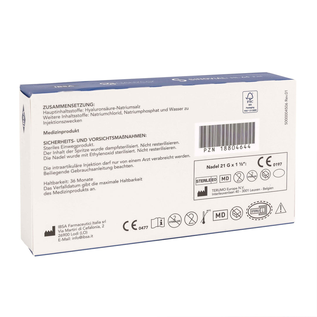 Sinovial HL 64 (IBSA) - Gelenkspritzen | StakonMed
